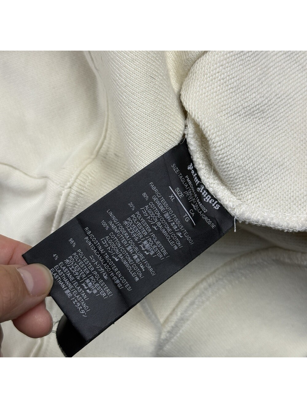 Palm Angels Spray Heart Sweatshirt Off White MenXL Hype Logo Designer Streetwear - Picture 3 of 9